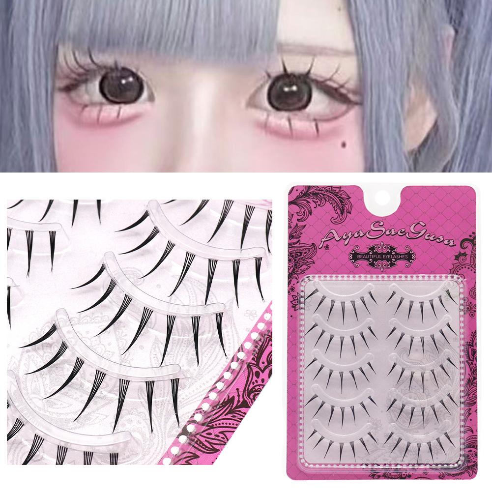 Eyelash Extension Japanese Style - 5Pairs Japanese Style Fairy Eyelashes Natural
