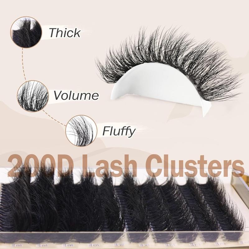 New Fluffy Thick Lash Clusters - Eyelash Extensions 评论和价格