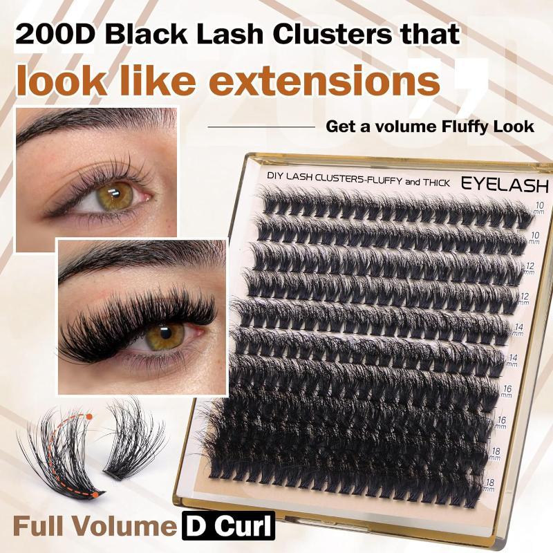 New Fluffy Thick Lash Clusters - Eyelash Extensions 评论和价格