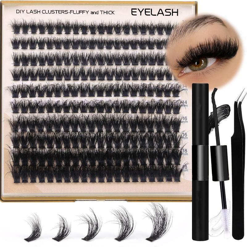 New Fluffy Thick Lash Clusters - Eyelash Extensions 评论和价格