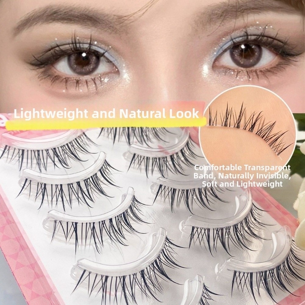 Black Anime Cartoon False Eyel - Eyelash Extension Anime Style 评论和价格