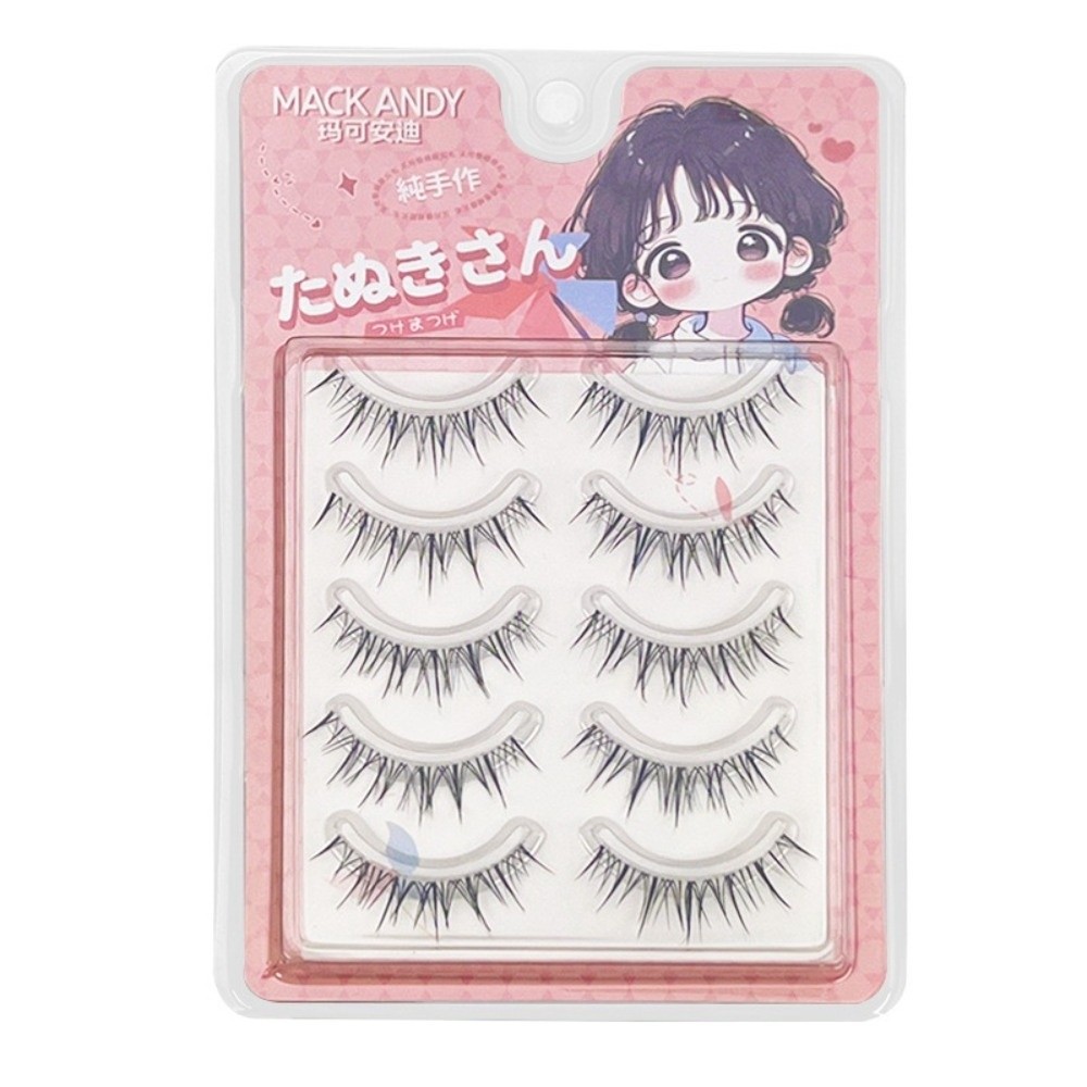 Black Anime Cartoon False Eyel - Eyelash Extension Anime Style 评论和价格