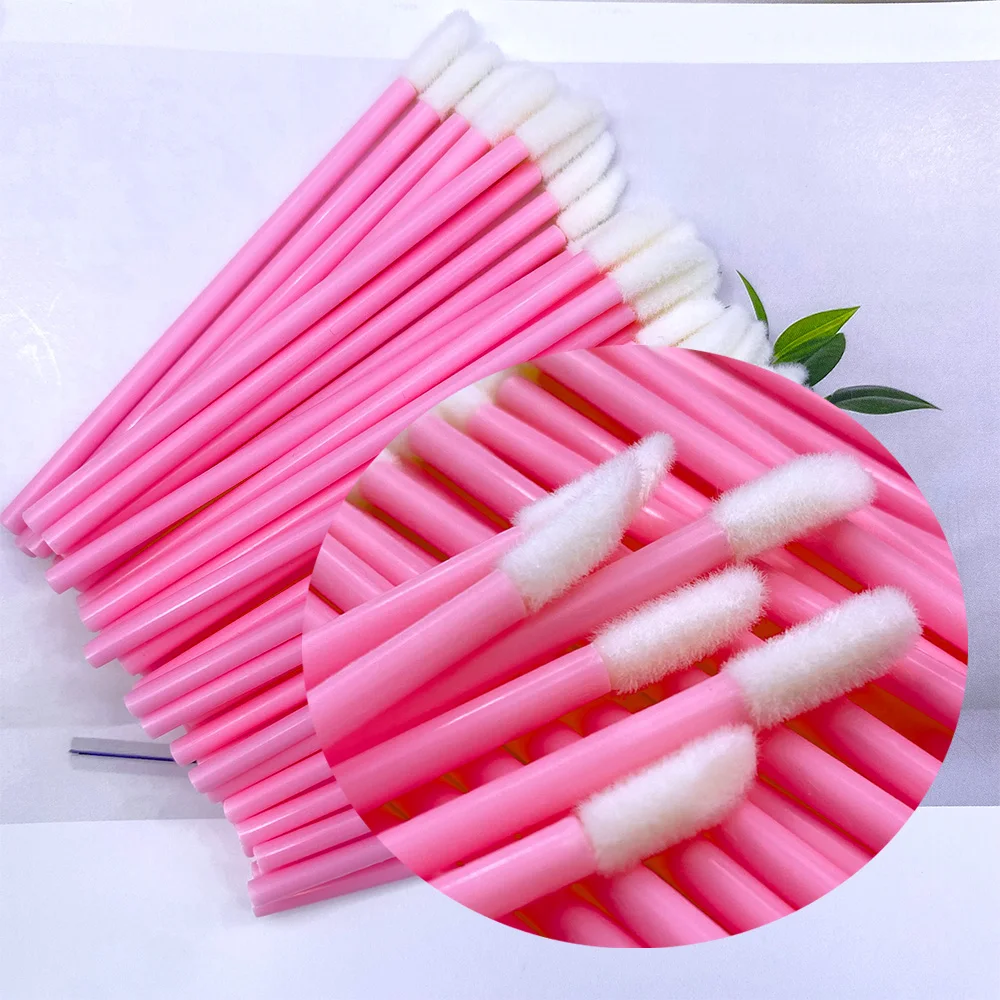 50/500Pcs Disposable Lip Brush - Eyelash Extensions 评论和价格