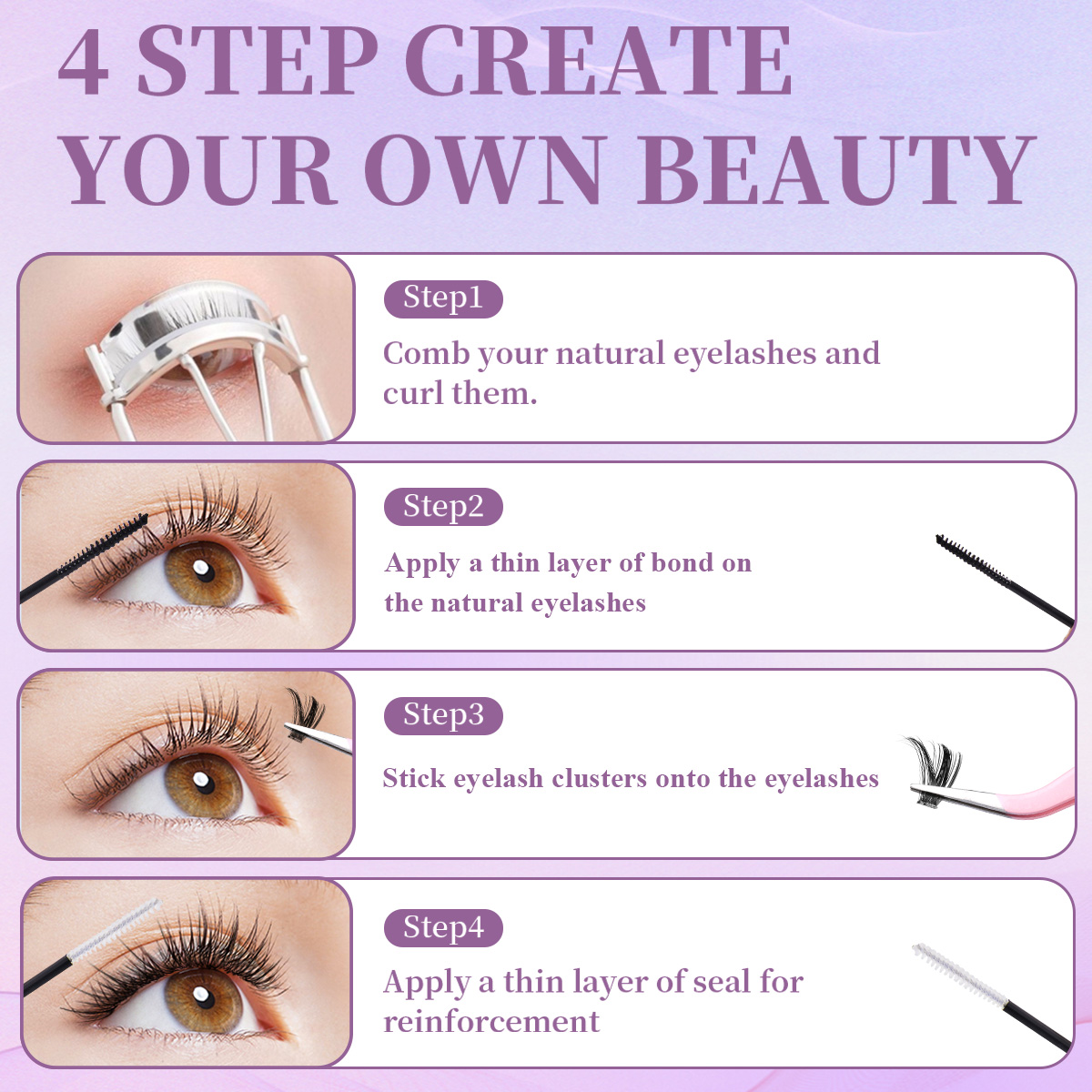 Individual False Eyelashes Mix - Eyelash Extension For Asian Eyes 评论和价格