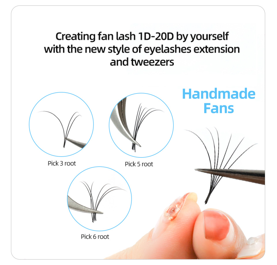 AGUUD 16 Rows Long 16-20mm Eye - Eyelash Extension For Asian Eyes 评论和价格
