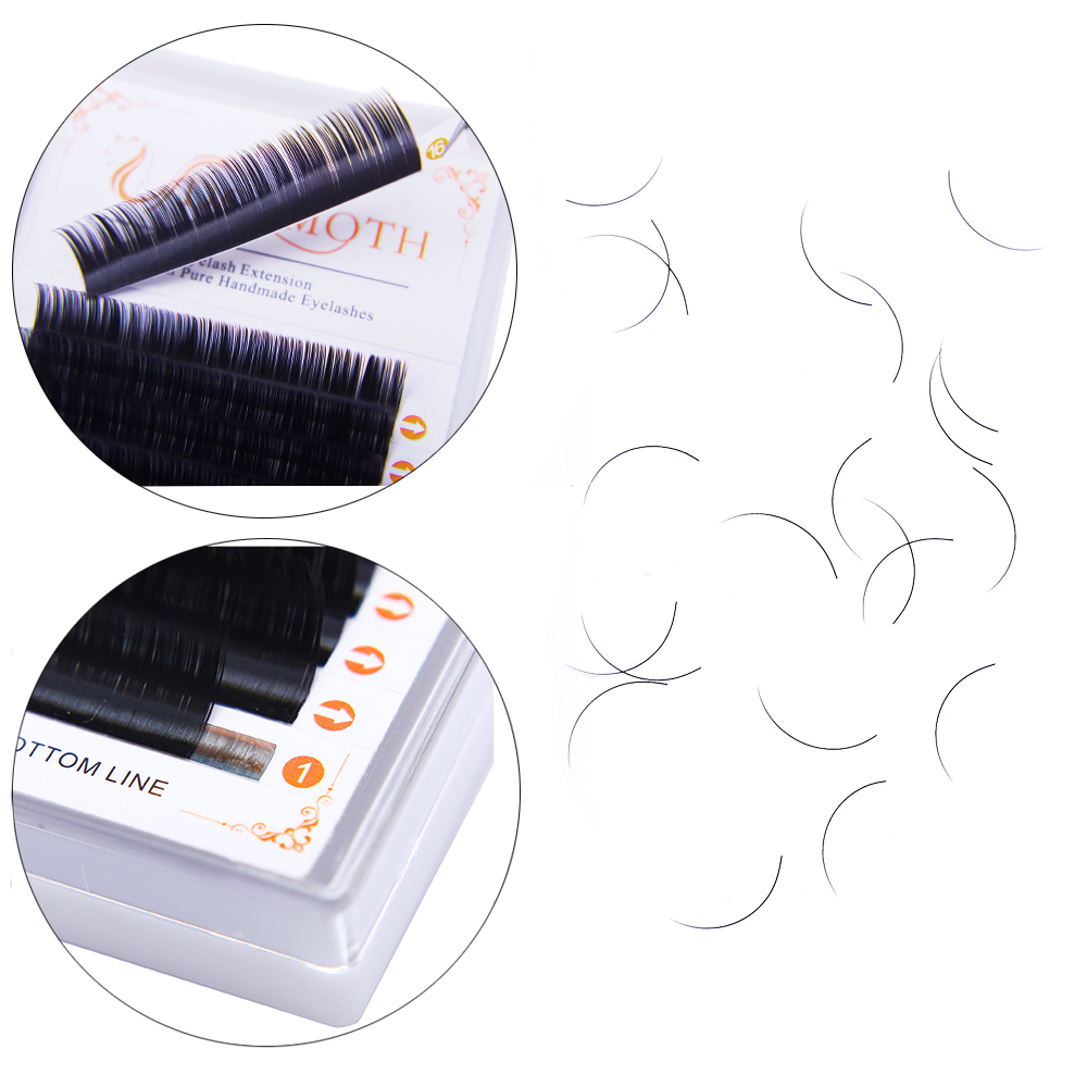 DOSMOTH 10 boxes 16rows 7-16mm - Eyelash Extension For Asian Eyes 评论和价格