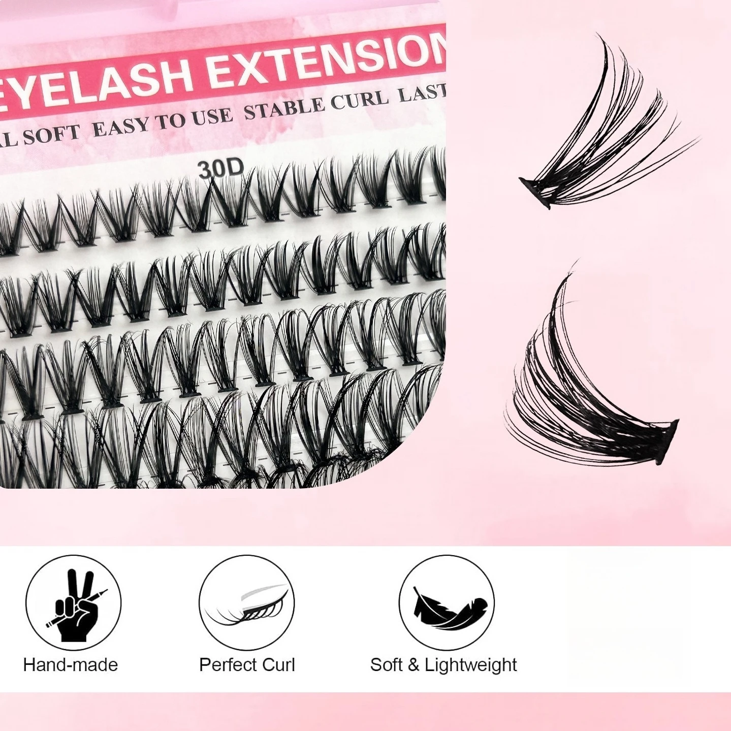 1 Box Eyelash Book - DIY Natur - Eyelash Extension Anime Style 评论和价格