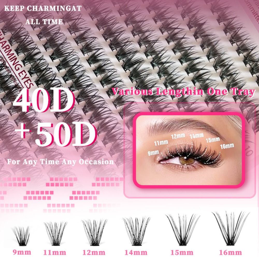 9-16mm Length False Eyelashes  - Eyelash Extension Fan 评论和价格