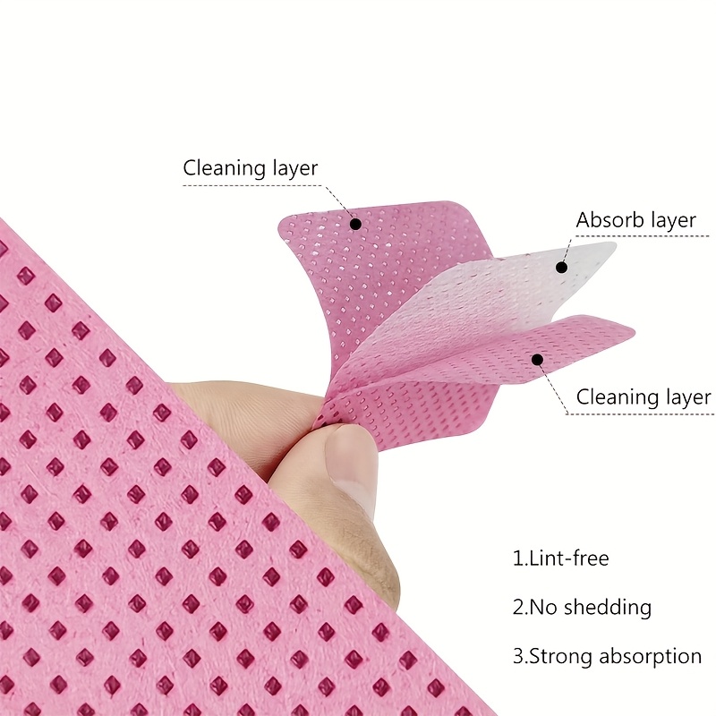 50/100/200pcs Lint-Free Nail W - Eyelash Extensions 评论和价格